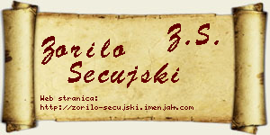 Zorilo Sečujski vizit kartica